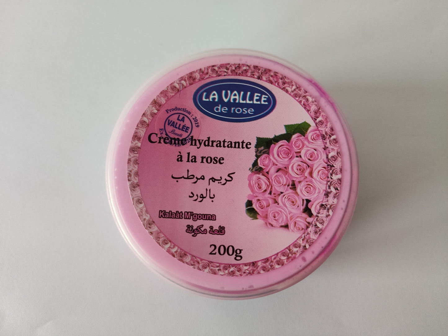 Crème hydratante à la rose